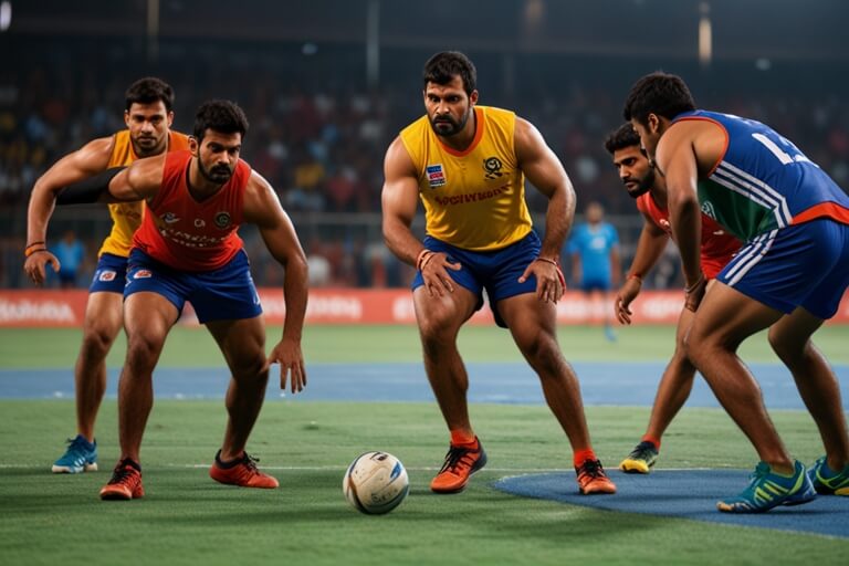 Kabaddi action